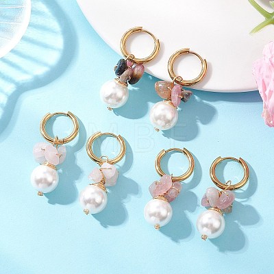 3 Pairs Round 202 Stainless Steel Hoop Earrings EJEW-JE06974-01-1