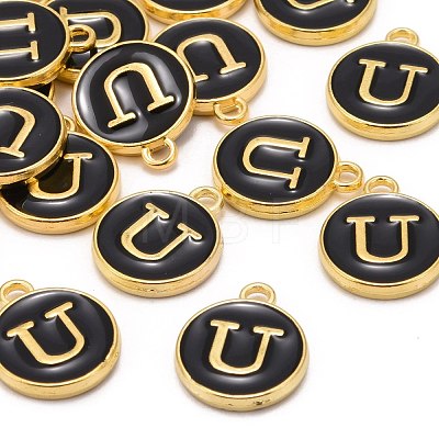 Golden Plated Alloy Charms X-ENAM-S118-02U-1