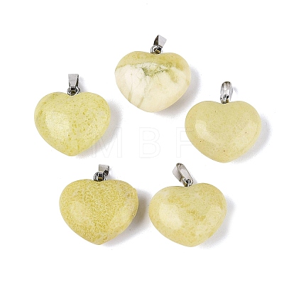 Natural Lemon Jade Pendants G-N362-05P-14-1