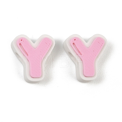 Plastic European Beads PL-CBA02CB-01Y-1
