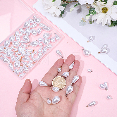ABS Plastic Pearl Pendants FIND-BM0001-56A-1