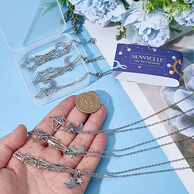 2 Bags 304 Stainless Steel Macrame Pouch Empty Stone Holder Necklace Making NJEW-SC0001-82-1