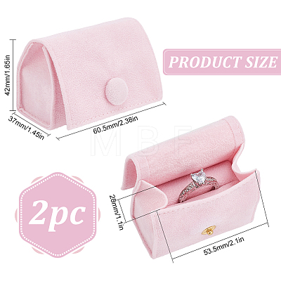 Microfiber Packing Button Bags ABAG-WH0038-51D-1