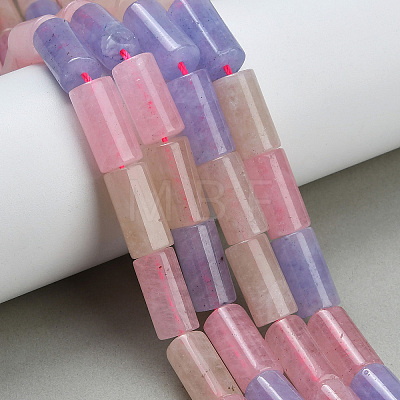 Dyed Natural Malaysia Jade Beads Strands G-C285-B01-01-1
