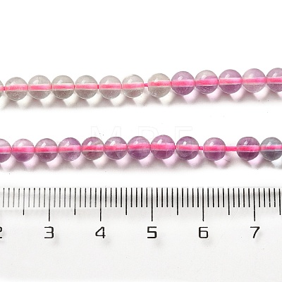 Gradient Color Natural Fluorite Beads Strands G-Z047-C02-04-1