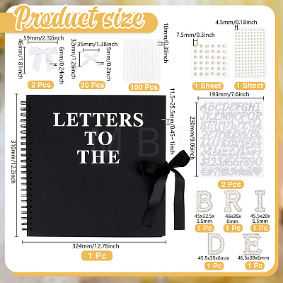 DIY Wedding Photo Album Guestbook Set DIY-TW0001-04A-1