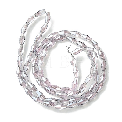 Transparent Electroplate Glass Beads X1-GLAA-K064-05A-PL06-1