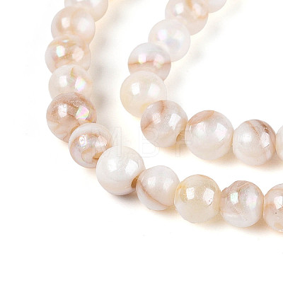 AB Color Natural Freshwater Shell Beads Strands BSHE-T014-40C-1