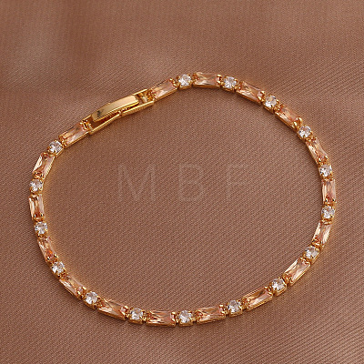 Adjustable Brass Micro Pave Cubic Zirconia Bracelets WGD60E7-10-1