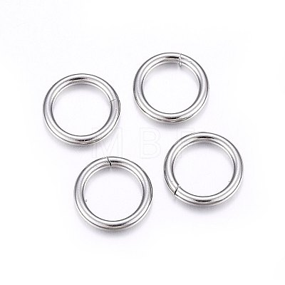 Non-Tarnish 304 Stainless Steel Closed Jump Rings A-STAS-F174-14P-1