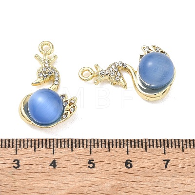 Alloy Rhinestone Pendants FIND-D044-22G-02-1