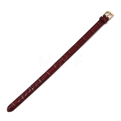Imitation Leather String Bracelets with Stainless Steel Buckles AJEW-Z053-01G-1
