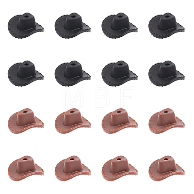 16Pcs 2 Colors Silicone Beads SIL-CA0001-40-1