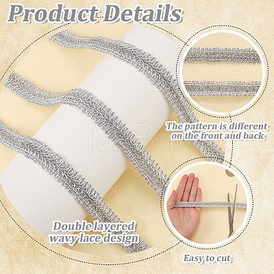 Metallic Centipede Braid Lace Trimming OCOR-WH20013-061C-1