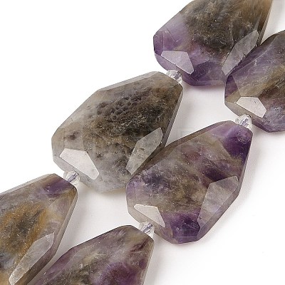 Natural Amethyst Beads Strands G-P548-B08-01-1