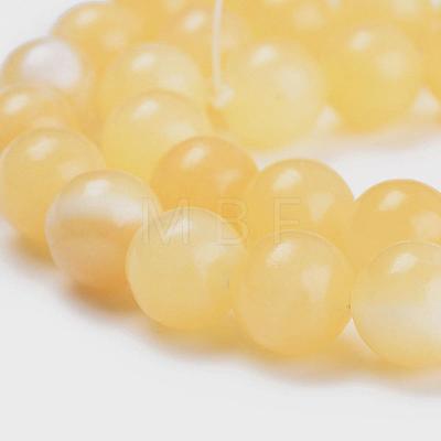 Natural Topaz Jade Beads Strands G-E266-11A-10mm-1