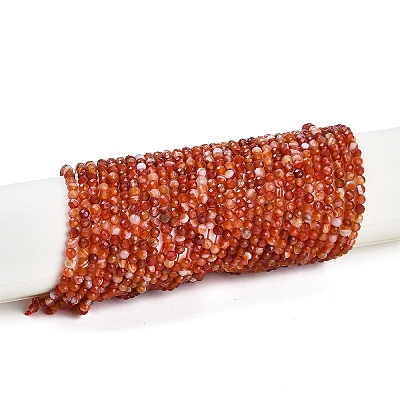 Natural Banded Agate Beads Strands G-P553-G09-02-1