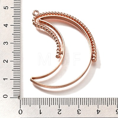 Alloy Open Back Bezel Pendants PALLOY-I223-04RG-1