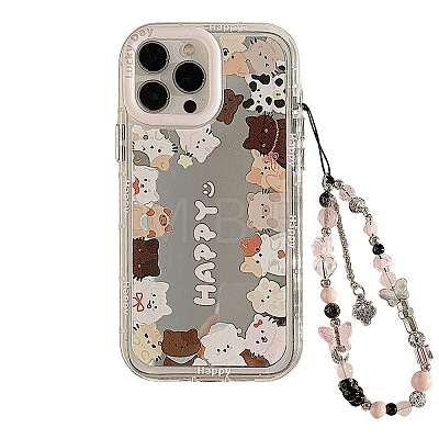 Cat Mirrored Axrylic Mobile Phone Cover PW-WG472D8-02-1