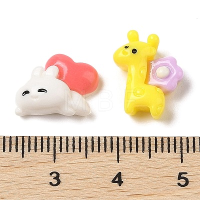 Cartoon Animals Opaque Resin Decoden Cabochons RESI-H161-01-1