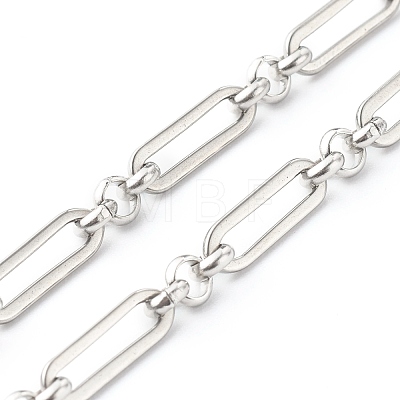304 Stainless Steel Figaro Chain Necklace NJEW-JN03567-01-1