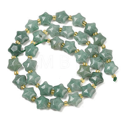 Natural Green Aventurine Beads Strands G-Z080-A12-10mm-1