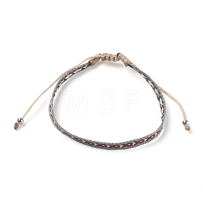 Unisex Adjustable Braided Bead Bracelets BJEW-J181-04A-1