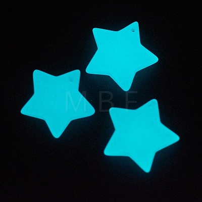 Synthetic Luminous Stone Pendants G-P359-06A-1