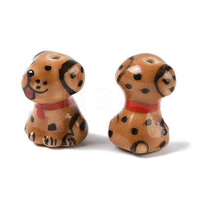 Hand-Painted Porcelain Beads PORC-R001-01A-1