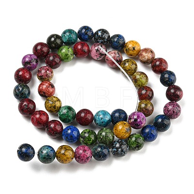 Natural Larvikite Beads Strands G-E443-A33-1