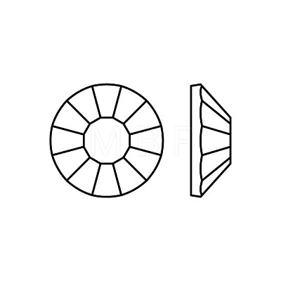 Preciosa® Crystal Hotfix Flatback Stones Y-PRC-HSS12-10020-200-1