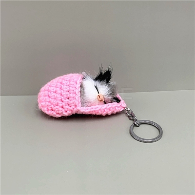 Cute Sleepy Cat Keychain PW-WG7B277-03-1