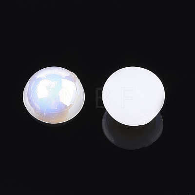 ABS Plastic Imitation Pearl Cabochons OACR-S025-10mm-08-1