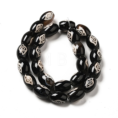 Tibetan Style dZi Beads Strands G-F726-A04-1