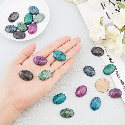 Natural Mixed Gemstone Cabochons G-PH0001-13-1