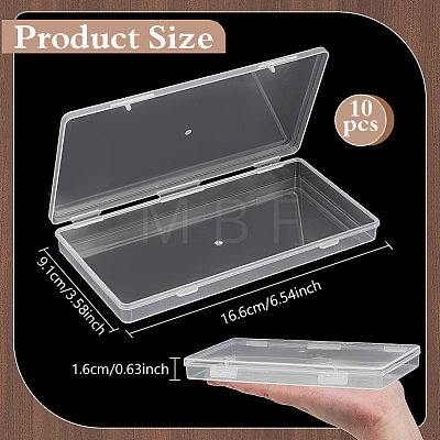 Plastic Bead Containers with Hinged Lid CON-WH0133-006-1