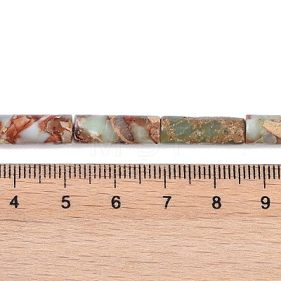 Synthetic Aqua Terra Jasper Beads Strands G-P529-A01-01-1