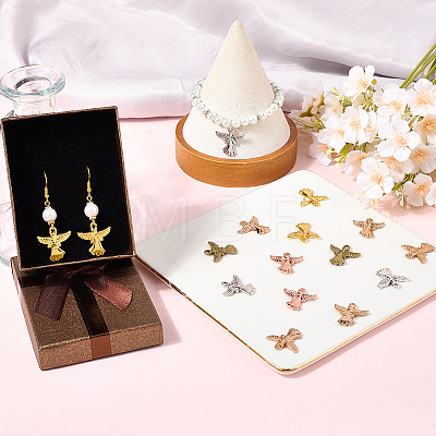 40Pcs 5 Colors Tibetan Style Alloy Pendants FIND-SC0016-64-1