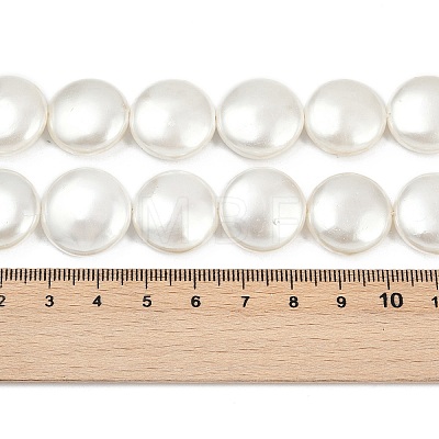 Electroplated Shell Pearl Beads Strands BSHE-G027-13D-1