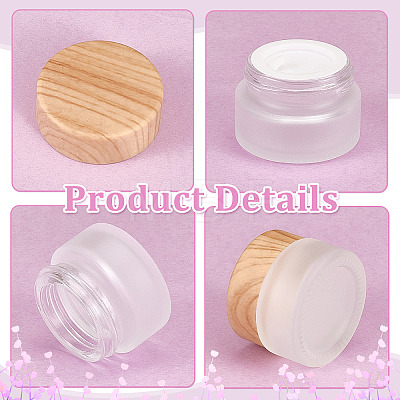 36Pcs Glass Cream Jar AJEW-WA0004-05-1