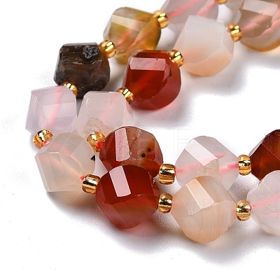 Natural YanYuan Agate Beads Strands G-L579-01-1