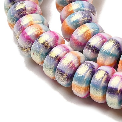 Handmade Polymer Clay Beads Strands CLAY-H006-03T-1