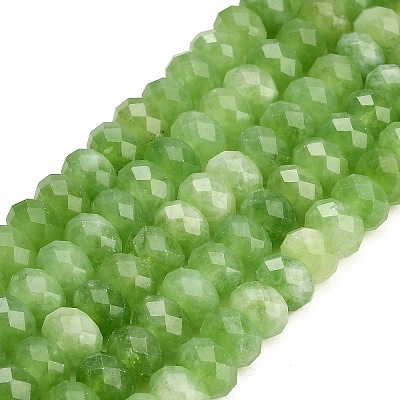 Faceted Dyed Natural White Jade Beads Strands GG-CBAE966-01B-H-1