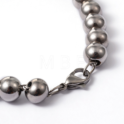 304 Stainless Steel Ball Chain Bracelets BJEW-L575-02-1