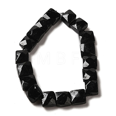 Natural Black Tourmaline Beads Strands G-C109-A10-01-1