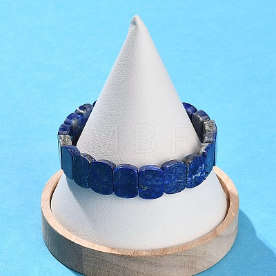 Natural Lapis Lazuli Beads Stretch Bracelets BJEW-F523-07-1