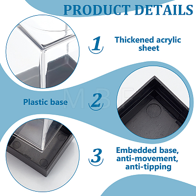 Rectangle Plastic Storage Box CON-WH0086-122-1