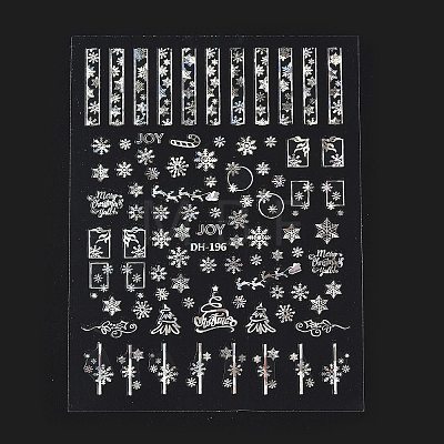 PET Christmas Laser Nail Art  Sticker MRMJ-B003-09S-1