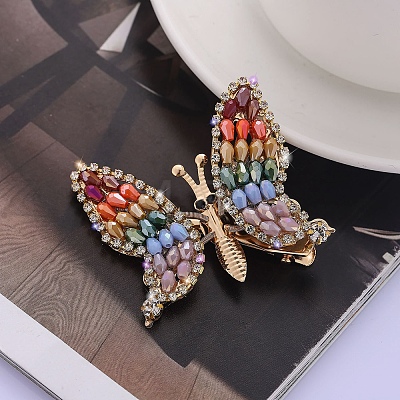 Rhinestone Alligator Hair Clips PW-WG4A7A2-01-1