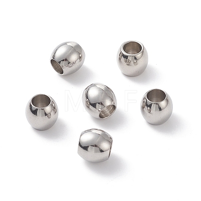 304 Stainless Steel Beads STAS-E034-2-1